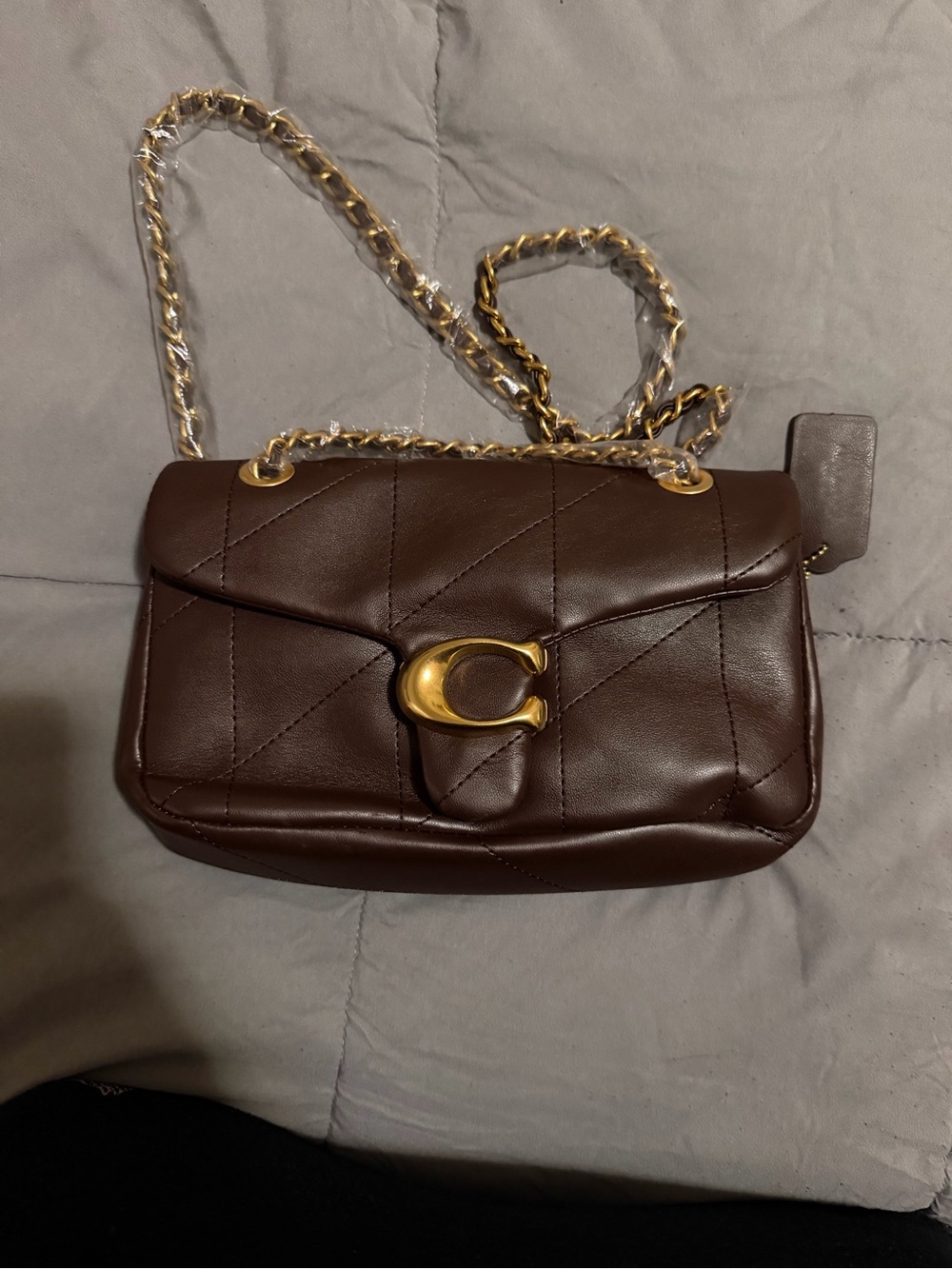 Coach Quilted Tabby Leather Shoulder Bag